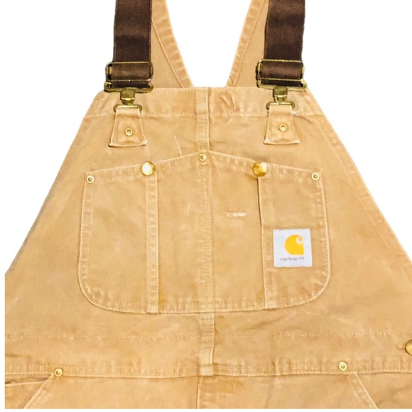 Vintage  Carhartt tan overalls, coveralls (carhartt brown) union made - Picture 14 of 16